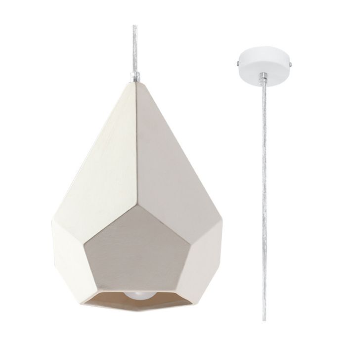 Sollux Pavlus SL.0844 overschilderbare hanglamp