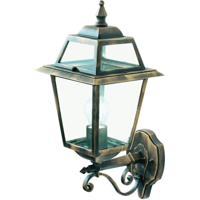 Searchlight New Orleans 1521 klassieke staande buiten wandlamp met vierkante staande lantaarn met acht ruitjes