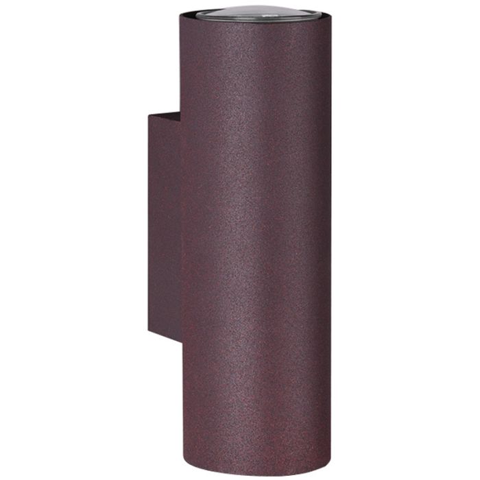 Trio Marley 212400224 roestbruine buisvormige wandlamp van metaal voor twee GU10 lampen