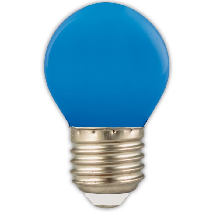 P45 E27 LED kogel 1w (15w) blauw
