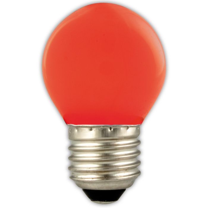 P45 E27 LED kogel 1w (15w) rood