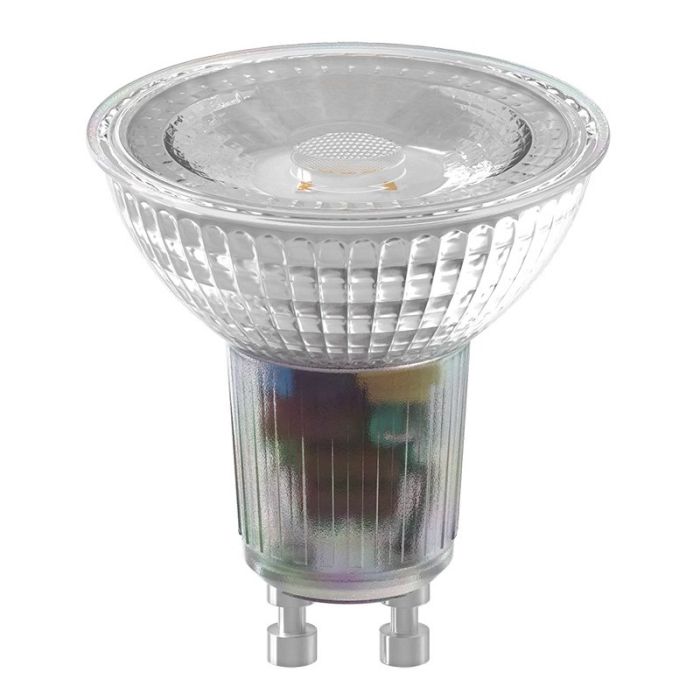 1301000500 8712879240235 Calex Reflector GU10 Halogen look SMD 220-240V 4.9W 345lm 2700K GU10 Dimbaar met LED dimmer