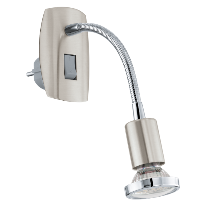 Eglo Mini 4 LED stekkerlamp 92933 chroom