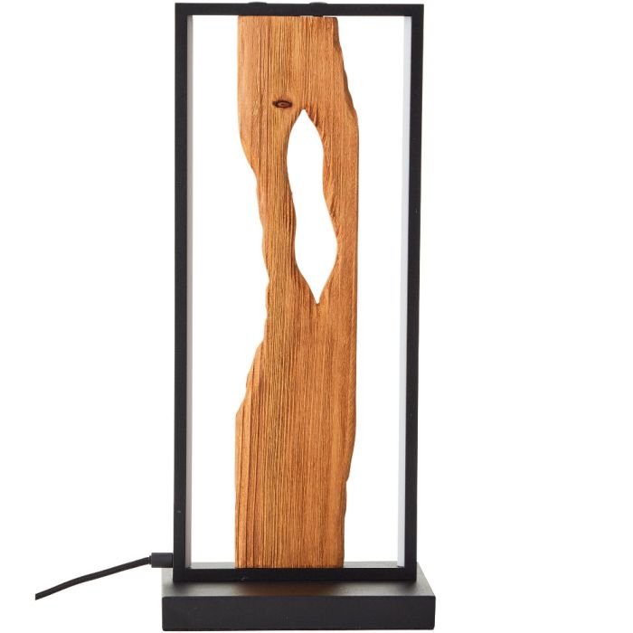 Brilliant Chaumont G94541/76 metalen tafellamp met hout