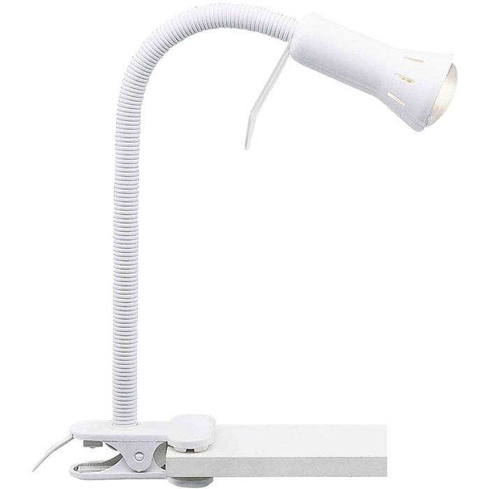 Brilliant Flex 24705T05 witte klemlamp voor een R50 reflector lamp met flexibele hals