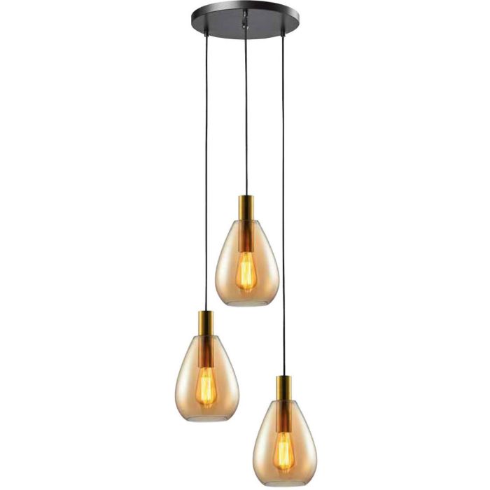 Freelight Dorato H2033A amber glazen hanglamp