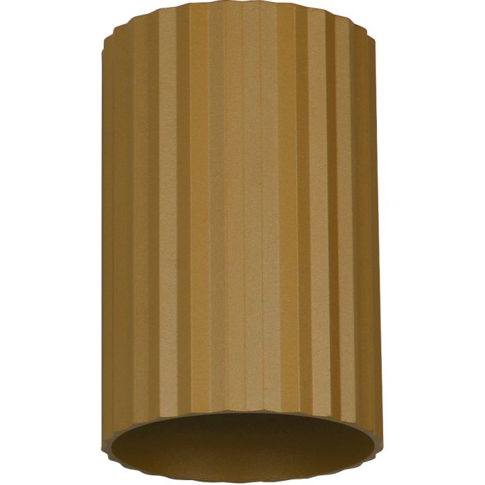 Trio Imaria 264300165 koffiebruin geribbelde cilindervormige updown wandlamp