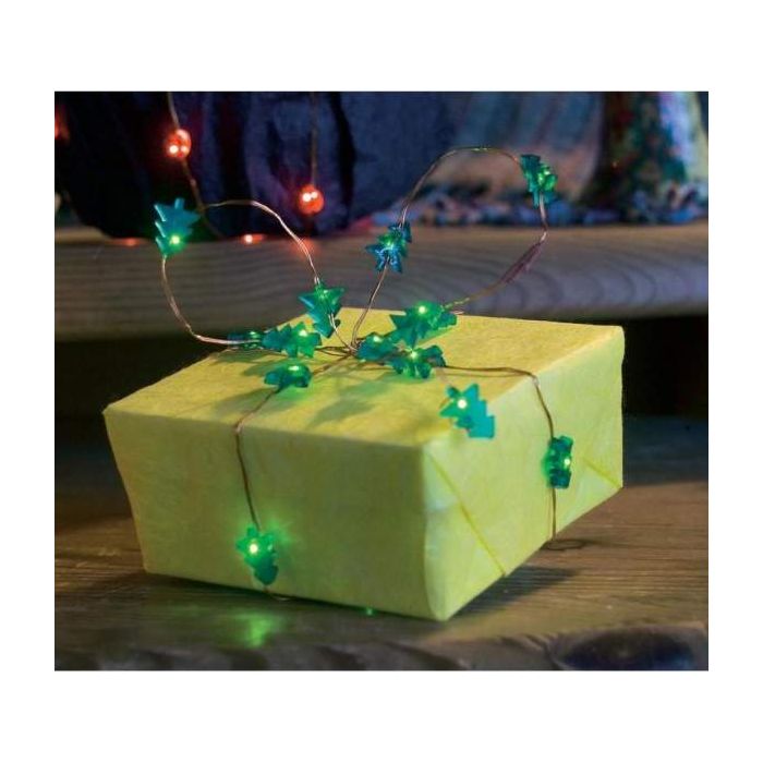 Konstsmide lichtsnoer 20 groene LED boompjes op batterij 1268-900