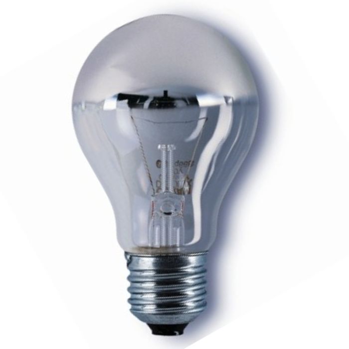 Kopspiegellamp zilver E27 100w