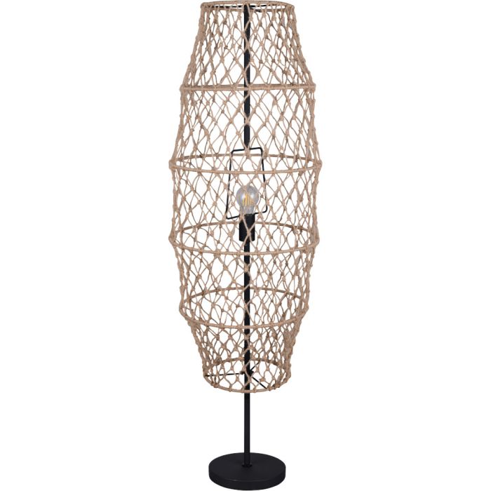 Casalum Hive van hennep gevlochten vloerlamp van 119,5 cm hoog