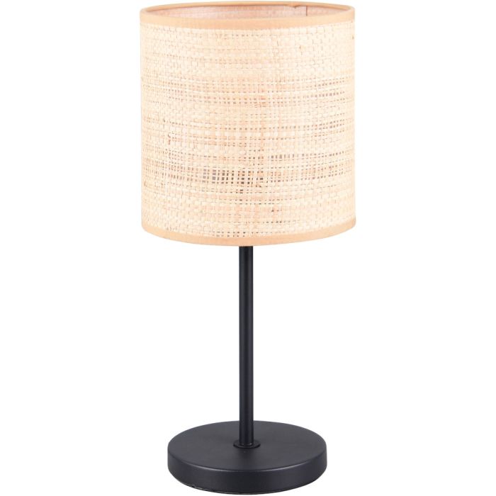 Casalum Aimee R51851036 tafellamp met zwarte lampvoet en kap van schors