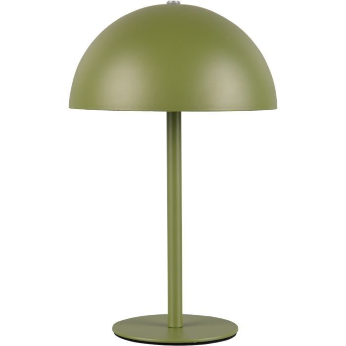 Reality Munoz R54891115 groen oplaadbaar tafellampje van metaal op batterijen
