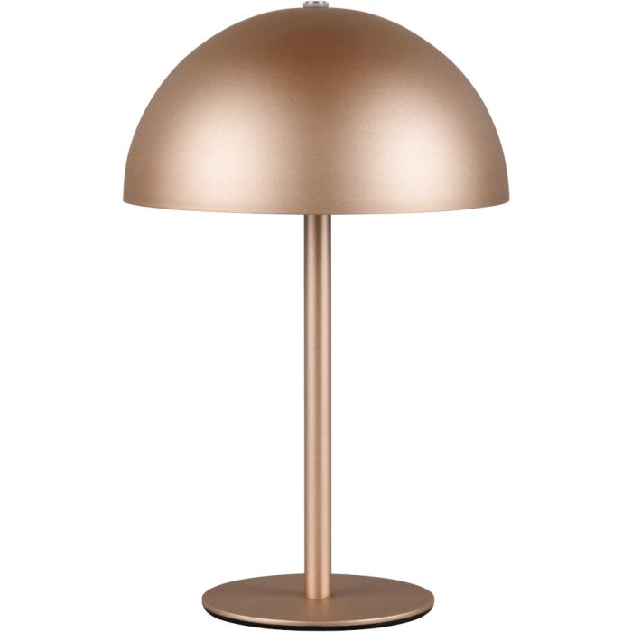 Reality Munoz R54891165 koffiebruin oplaadbaar tafellampje van metaal op batterijen