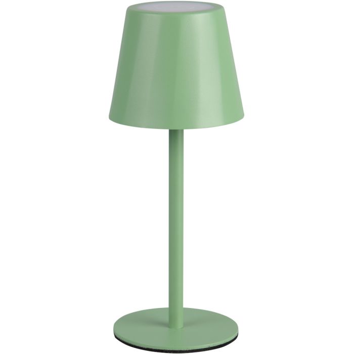 Reality Diaz R55961149 pistache groene oplaadbare tafellamp voor buiten met licht venster naar boven en beneden