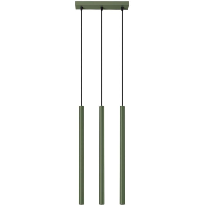 Sollux Pastelo SL.1520 olijfgroene hanglamp met buizen