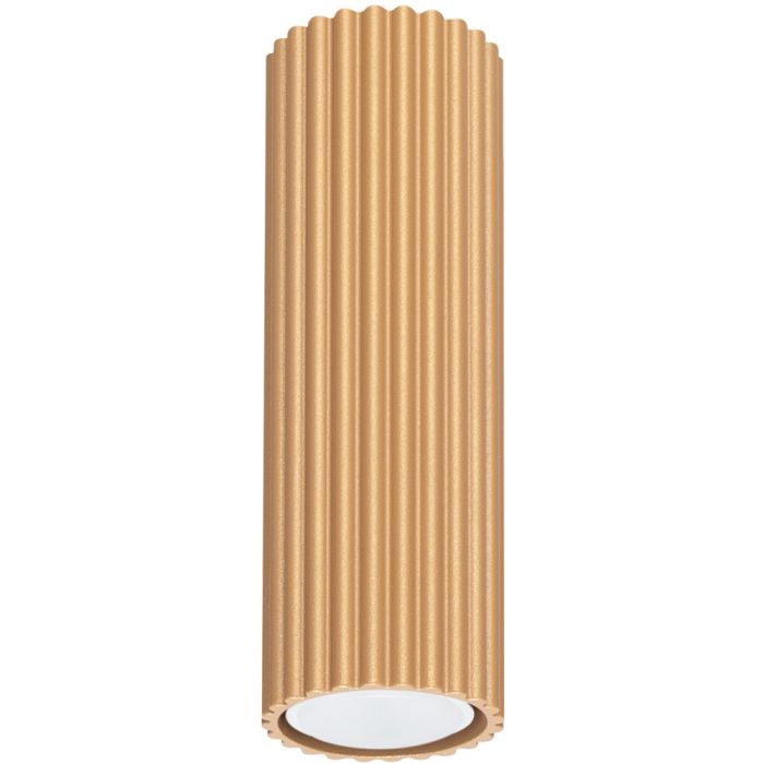 Sollux Karbon SL.1550 goudkleurige geribbelde plafondlamp