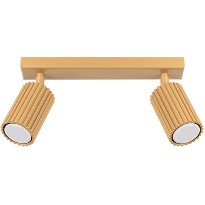 Sollux Karbon SL.1561 goudkleurig geribbelde spot