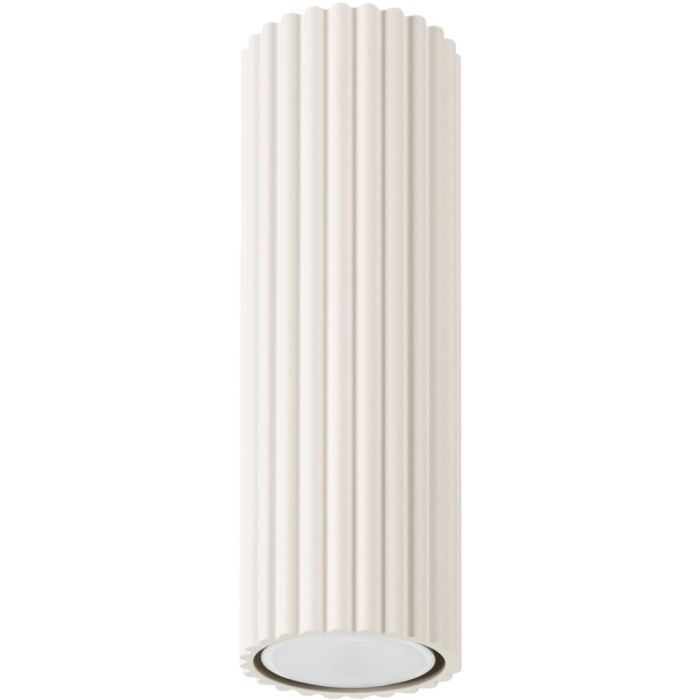 Sollux Karbon SL.1588 beige geribbelde plafondlamp