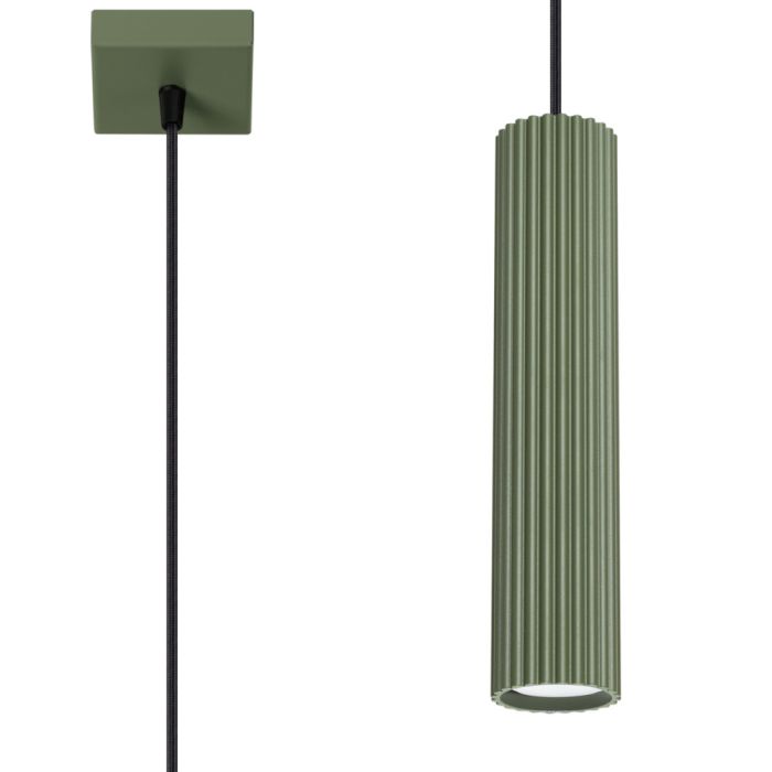 Hanglamp Karbon groen 7cm