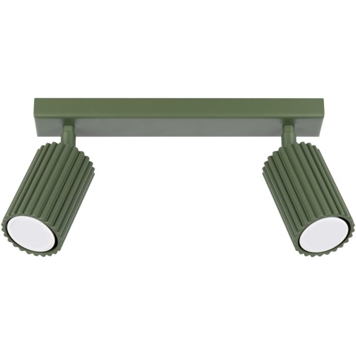 Sollux Karbon SL.1618 olijf groene geribbelde spot