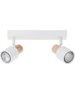 Brilliant Pini 10146/75 wit met houten spot