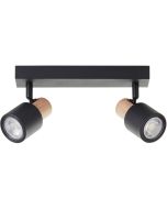 Brilliant Pini 10146/76 zwarte spot met hout