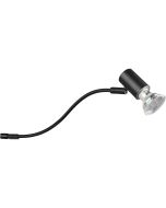 Trio Giada 283400132 zwarte kastlamp met richtbaar spotje