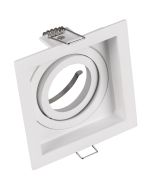 Trio Kenai 651600131 witte kantelbare verzonken vierkant metalen inbouwspot voor GU10 lampen