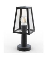 Lutec Fia 7290901012 mat zwarte sokkellamp