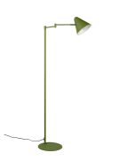 Trio Cosima 463900115 groen metalen leeslamp met metalen kapje met op de kap een touchschakelaar