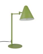 Trio Cosima 563900115 groen metalen tafellamp met metalen kapje met op de kap een touchschakelaar