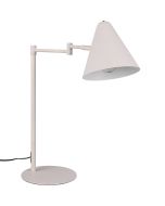 Trio Cosima 563900176 warm grijze metalen tafellamp met metalen kapje met op de kap een touchschakelaar