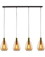 Freelight Dorato H2004A amber glazen hanglamp