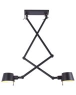 Freelight Sovrano H5742Z dubbele zwarte hanglamp