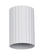 Trio Imaria 264300131 wit geribbelde cilindervormige updown wandlamp