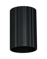 Trio Imaria 264300132 zwart geribbelde cilindervormige updown wandlamp