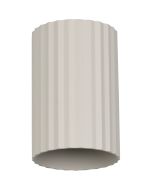 Trio Imaria 264300176 warmgrijs geribbelde cilindervormige updown wandlamp