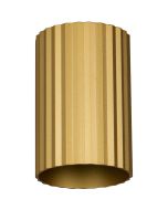 Trio Imaria 264300179 goudkleurige geribbelde cilindervormige updown wandlamp