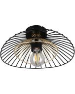 Plafonniere Lauris zwart 30cm