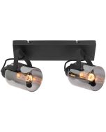 Spot Fumoso PL2121Z zwarte spot met rookglas