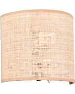 Casalum Aimee halfronde wandlamp van 23cm breed gemaakt van schors