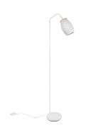 Reality Bidar mat witte vloerlamp van 147 cm hoog met metalen kap
