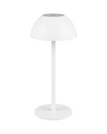 Reality Ricardo R54106131 witte tafellamp van metaal op batterijen met LED licht naar boven en beneden