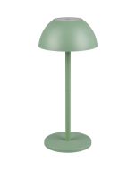 Reality Ricardo R54106149 pistache groene tafellamp van metaal op batterijen met LED licht naar boven en beneden