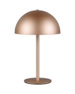 Reality Munoz R54891165 koffiebruin oplaadbaar tafellampje van metaal op batterijen