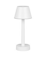 Reality Vidal R54991131 mat witte oplaadbare terraslamp