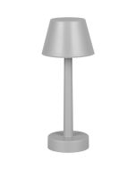 Reality Vidal R54991177 grijs oplaadbaar tafellampje voor buiten