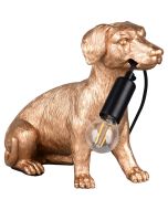 Reality Bobo R56561002 tafellamp in de vorm van een zwart aapje die een messing fitting met E27 peertje omhoog houdt