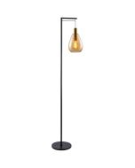 Freelight Dorato S2011A amber glazen vloerlamp