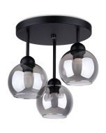 Sollux Alino SL.1140 zwart rookglazen plafondlamp